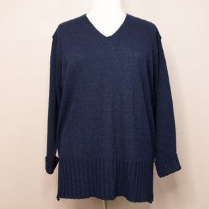 White Stag V Neck Pullover Sweater